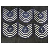 6 US Air Force Master Sergeant Patches