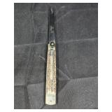 Hubertus Lever Lock Stag Handle Automatic Knife