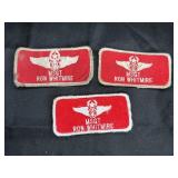 3 US Air Force Name Tag Patches
