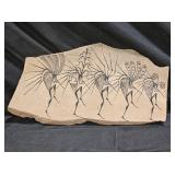 Navajo Kokopelli Petrogylph Art by Burke Burbank