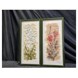 Canna Lilly & Yucca on Paper by Elizabeth Allison