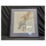 Framed Limited Edition Blue Jay Print by J. Mizell