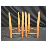 Vtg MCM Laur Jensen Expandable Candle Holders