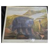 Gerald Fraize Limited Edition "Black Bear" Print