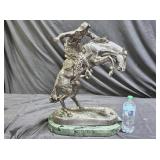 HUGE Fredrick Remington "The Rattlesnake" Bronze