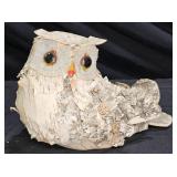 Hand Made Birch Bark Owl