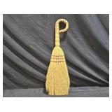 Artisan Woven Hand Made Broom with Curled Handle