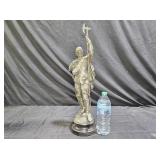 Antique Cast Metal Spanish Conquistador Statue