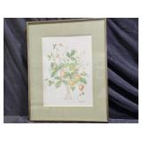 "Strawberries" Watercolor by Gene Clark 1986