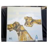 Large Abstract Oil Painting on Canvas by Kyung Kim