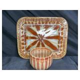Good Earth Pottery Richie Walts Bowl & Platter