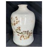 Studio Pottery Vase Resembles Japanese Sake Bottle