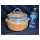 Large Hand Made Stoneware Covered Dish