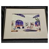 Framed "New York Nights" Print by French Laden