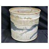 Large Glazed Handmade Art Pottery Planter Signed