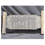 Antique Asian Woodblock Printing Plate