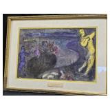 Marc Chagall Russian Colored Lithograph 1961 Ed.