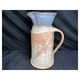 Large Handmade Studio Art Pottery Pitcher