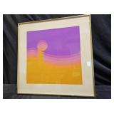 Signed Robert Bidner L.E. Abstract Serigraph