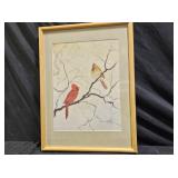 Signed Lithograph of Cardinals