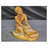 Hand Carved African Stained Stone Figurine
