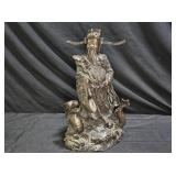 Heavy Bronze Statue of Shou-Xing, God of Longevity