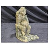 Signed African Verdite Stone Sculpture