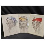 3 L.E. Prints of Native Americans by Gale McKinley