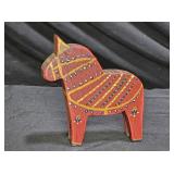 Hand Carved & Painted Mexican Horse Figurine