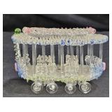 Hand Spun Glass Trolley Car