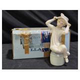 Lladró #1147 Girl with Hat/Bonnet or Niña con Som