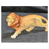 Vintage POrcelain Lion Figurine Hand Painted