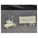 Spun Glass Semi Truck with Trailer