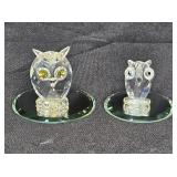 Retired Swarovski Crystal Mini Owl Figurine + 1