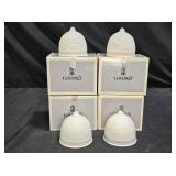 4 Lladró Bell Ornaments - all 4 seasons!