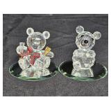 2 Retired Swarovski Crystal Bears - Kris & Teddy