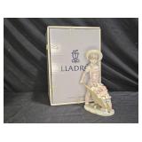 Lladró Little Gardener Boy With Wheelbarrow 1283