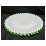 Fenton 8.75" Emerald Crest Plate
