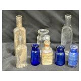 8 Vintage Apothecary & Medicine Bottles