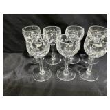 7 Gorham Crystal Bamberg Cordial Glasses