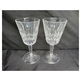 2 Waterford Crystal Lismore Claret Glasses