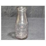 Vtg Purple City Milk Depot NY Glass Pint Bottle