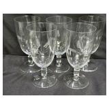 5 Reizart Wheat Pattern Glasses1958-1965