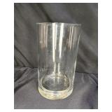 Heavy Clear Glass Hurricane with a Glass Base