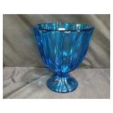 L.E. Smith Sparkling Blue Simplicity Candy Dish