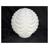 Vintage 6" Art Deco style milk glass lamp shade