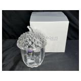 Marquis by Waterford Acorn Crystal Box 7" with Lid