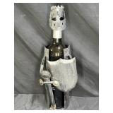 Metal Coat Of Arms Wine Bottle Holder