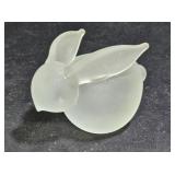 Crowning Touch Frosted Crystal Bunny Candle Holder
