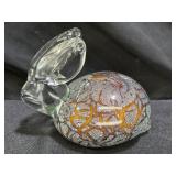 Vintage Hand Blown Colorful Glass Paperweight